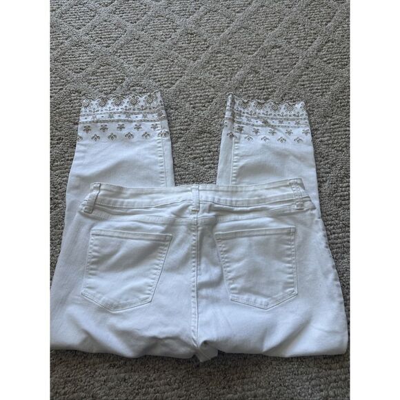 St Johns Bay Capri Jeans Women's 14 Stretch Mid Rise Slim Leg Pants - Picture 5 of 5